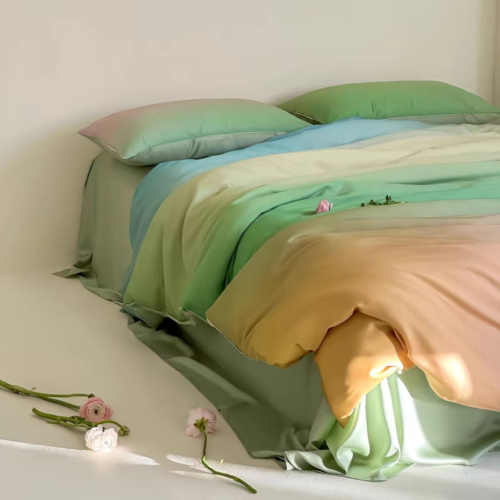 Luxury Ombre Aurora Bedding Set - Purple