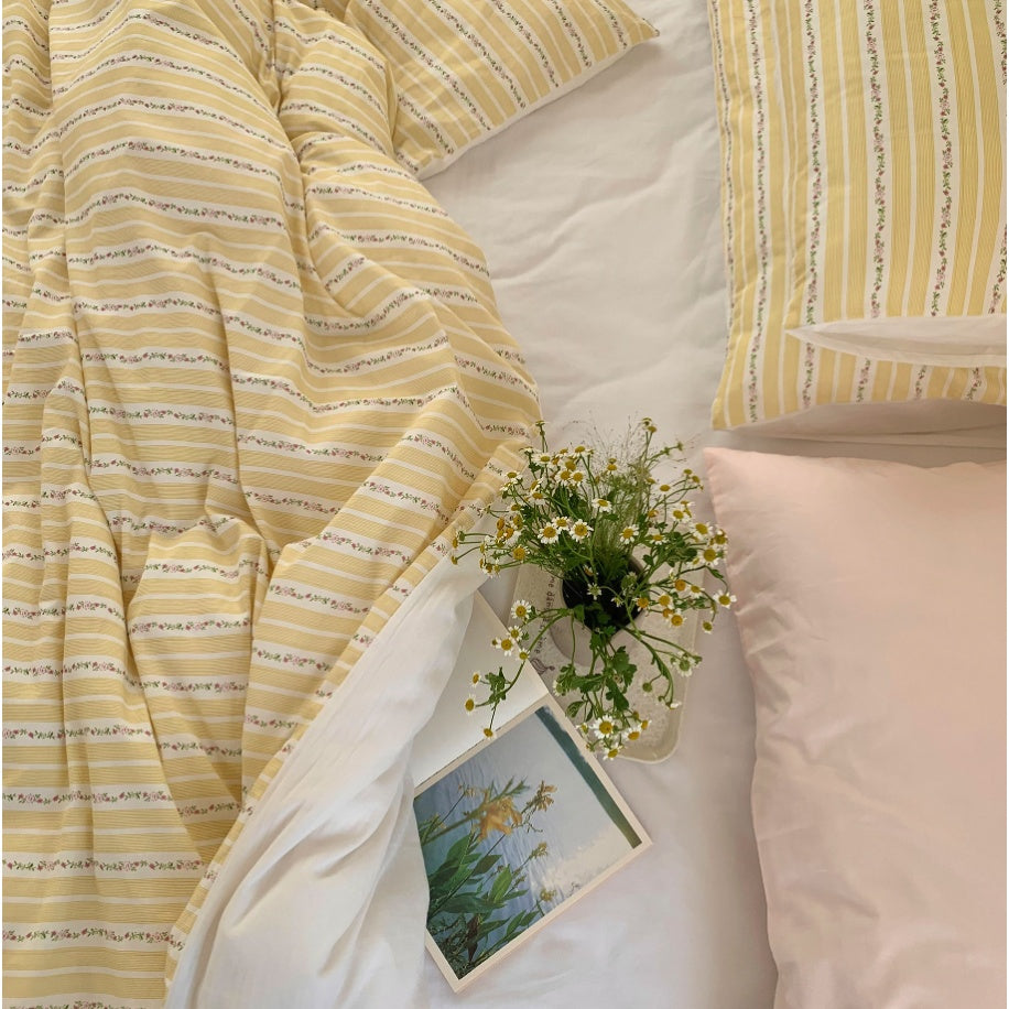 Vintora Butter Striped Soft Cotton Bedding Set G92