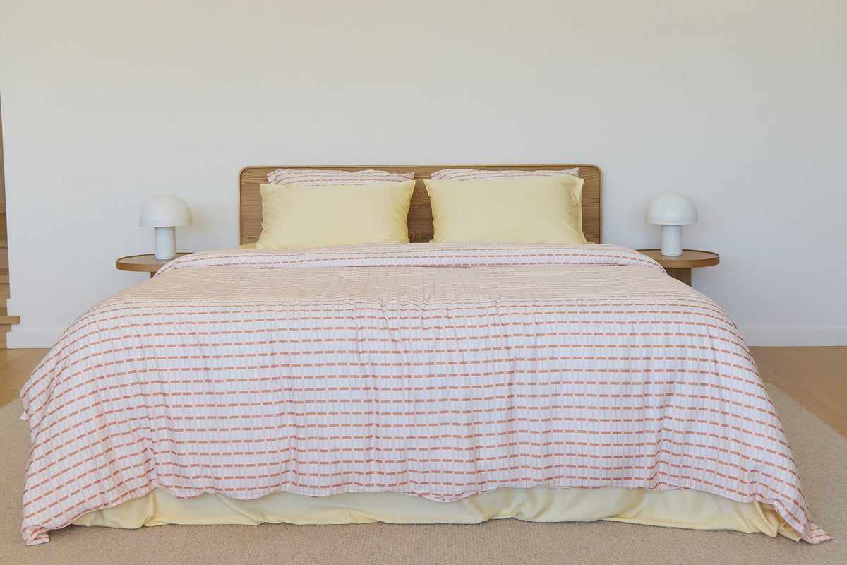 Maple Check Bamboo Quilt Cover
