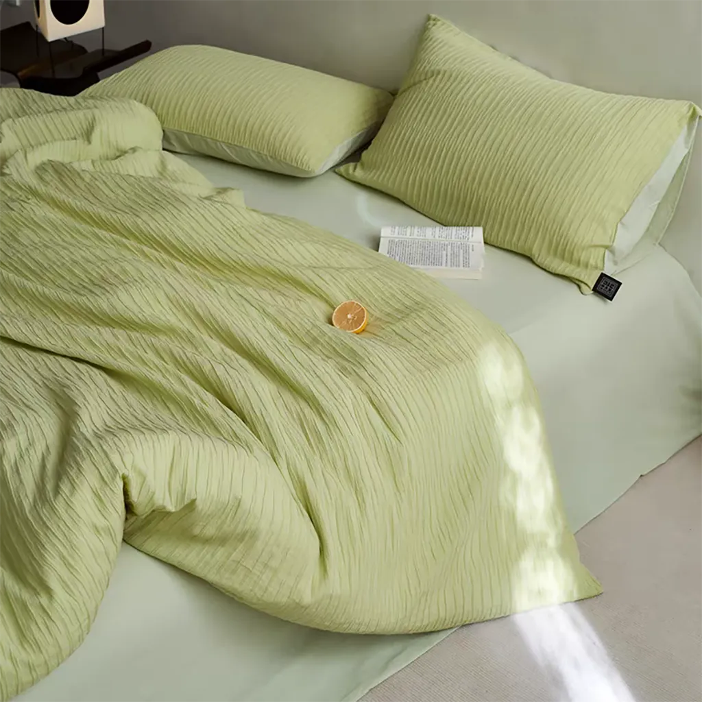 Relaxed Seersucker Cotton Duvet Cover