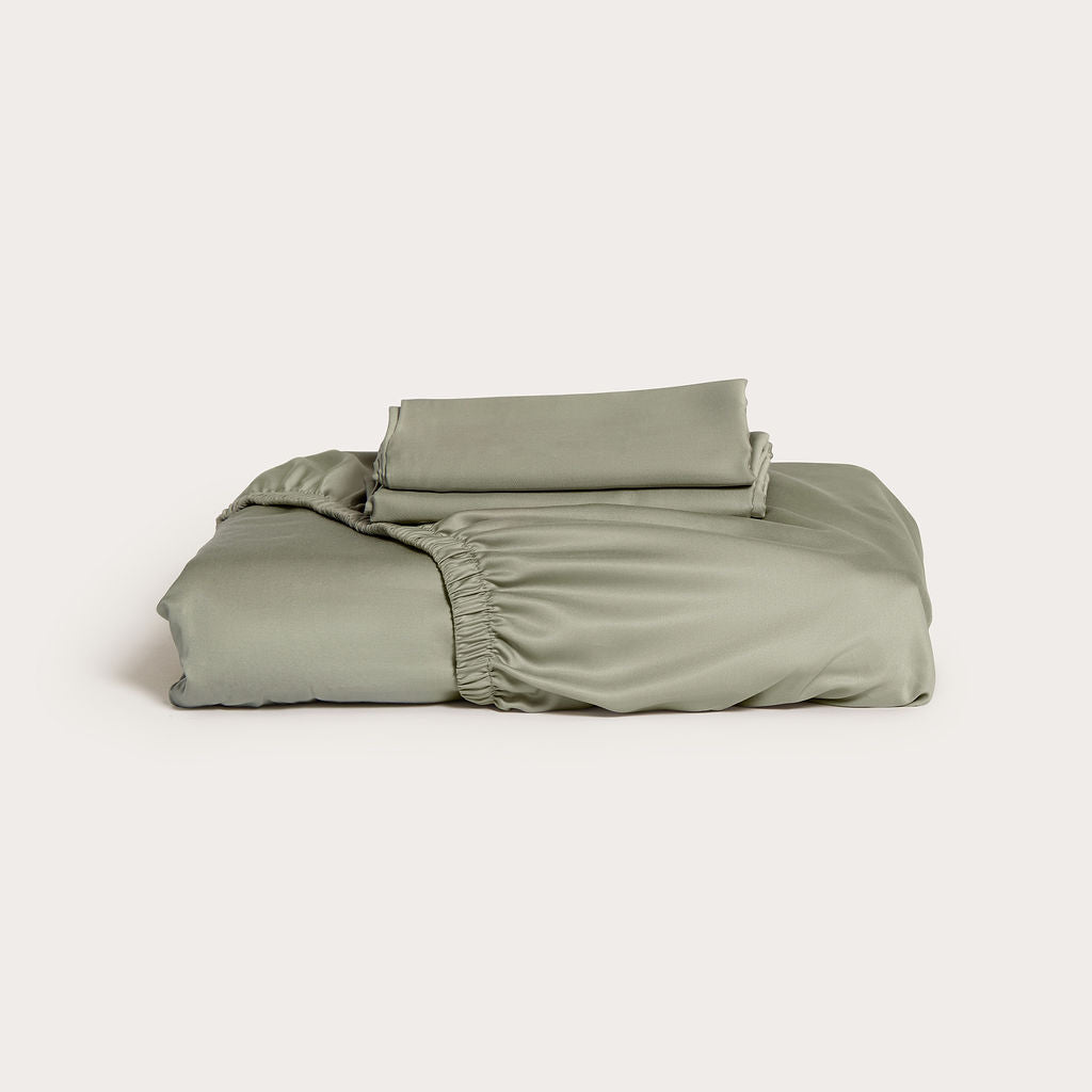 Olive Bamboo Fitted Sheet