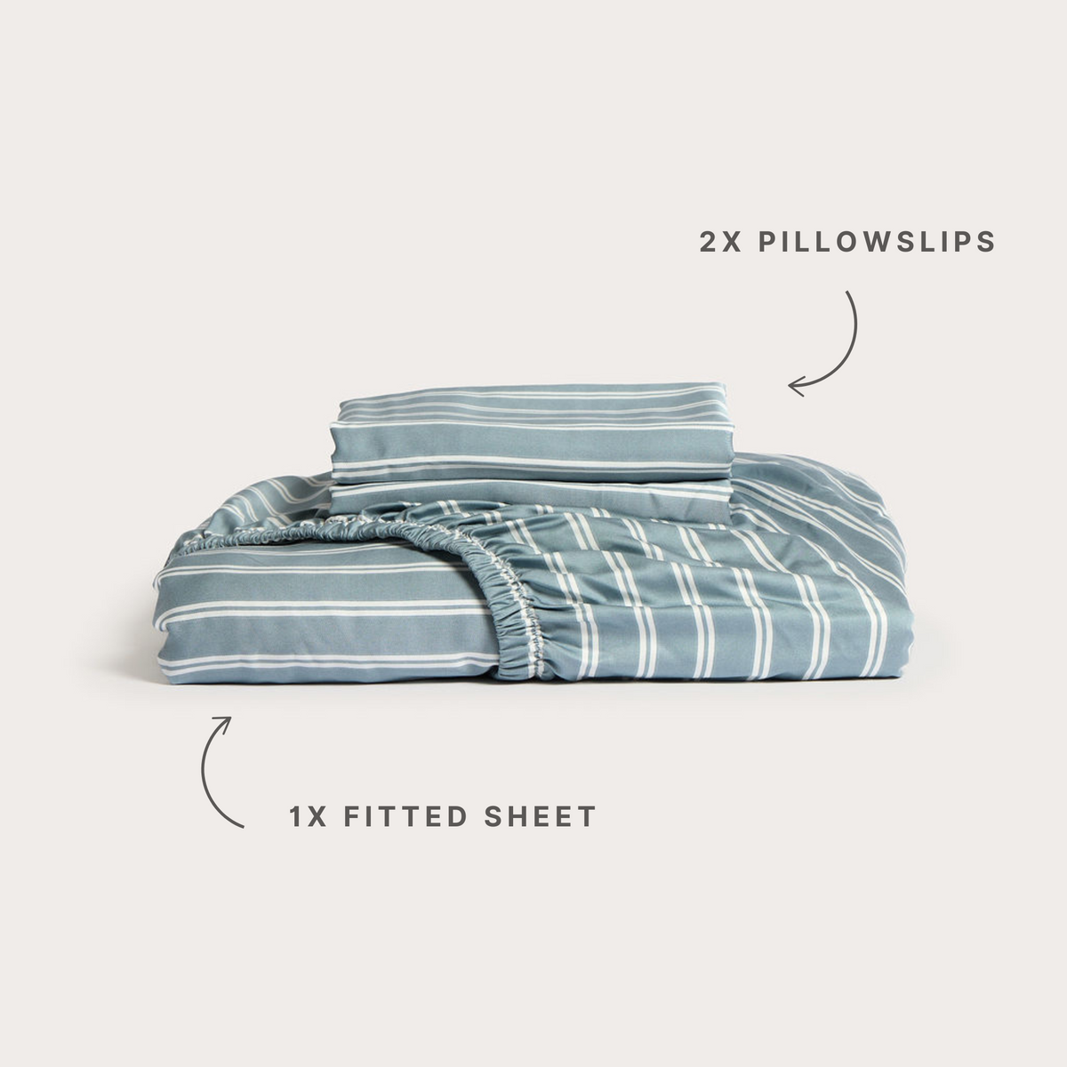 Bay Stripe Bamboo Fitted Sheet