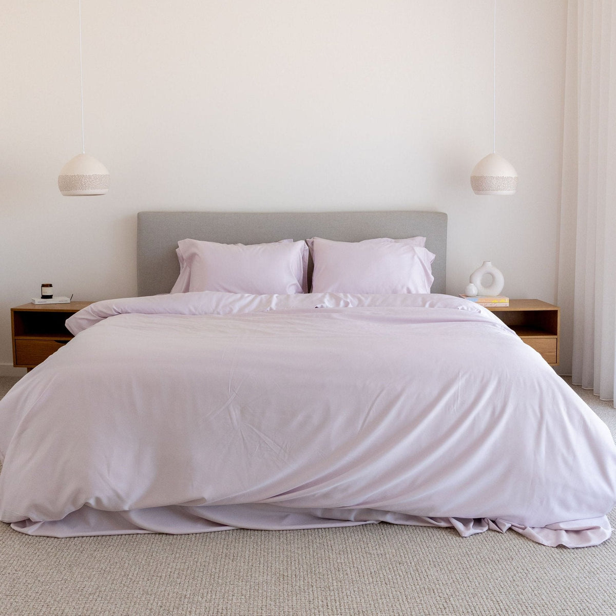 Lilac Bamboo Quilt Cover