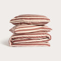 Cinnamon Stripe Bamboo Quilt Cover