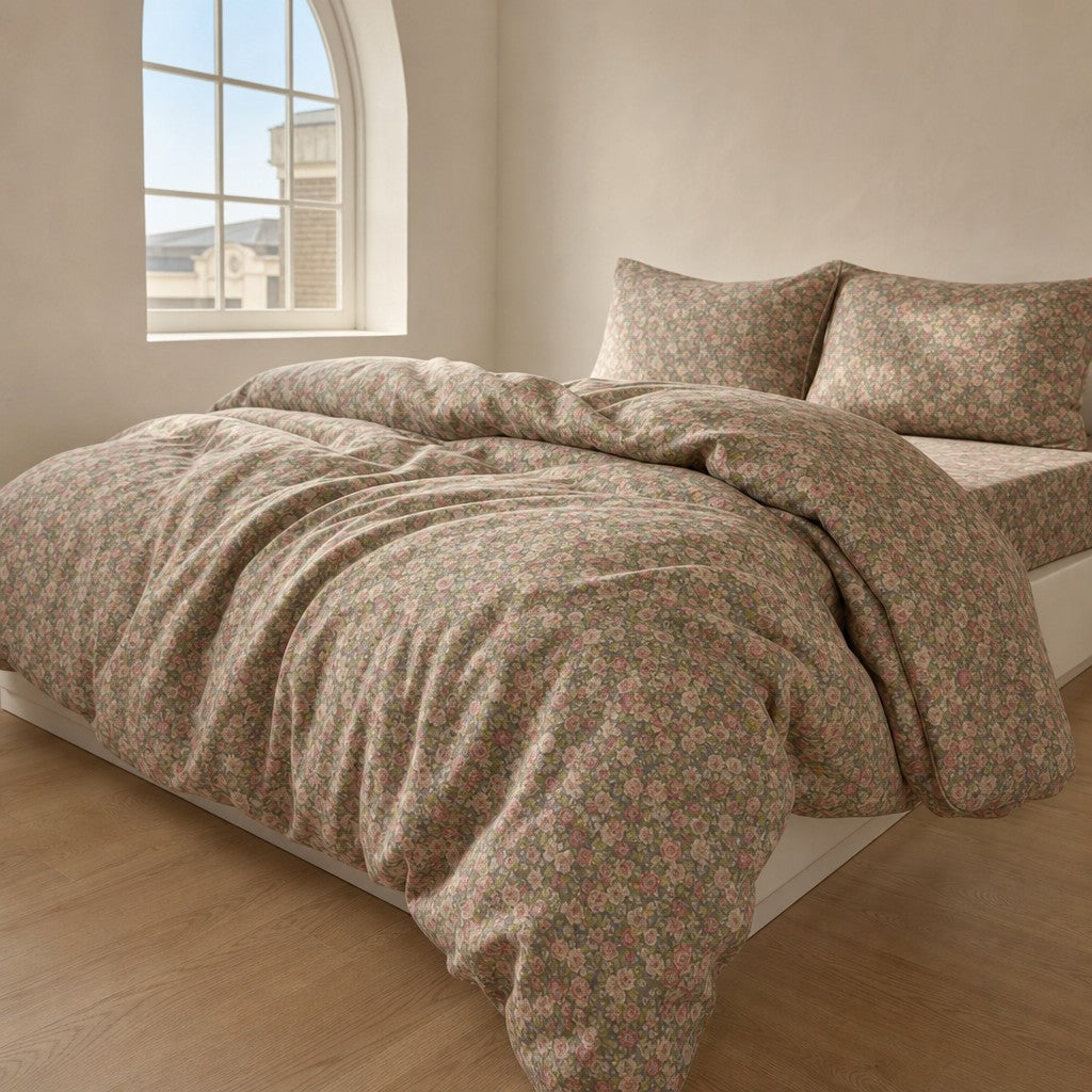 Roselle Bloomelle Vintage Floral Cotton Bedding Set G67