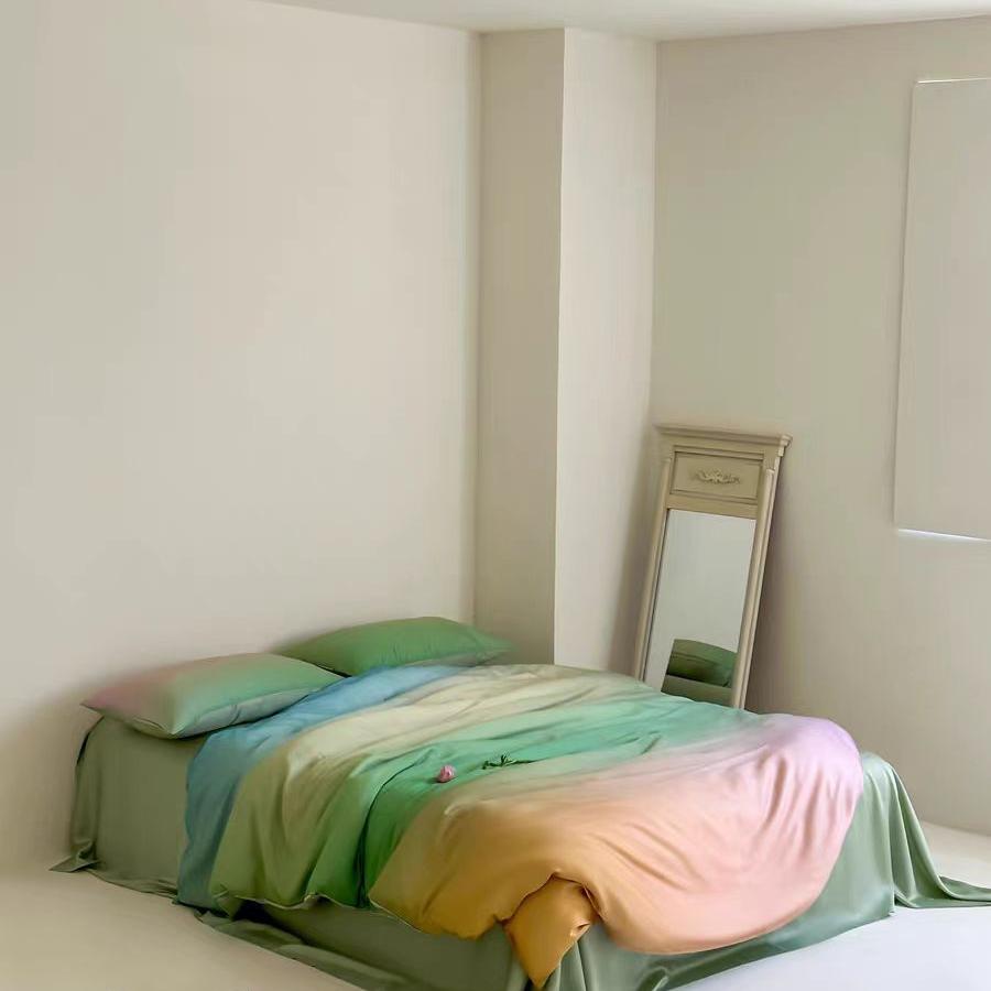 Luxury Ombre Aurora Bedding Set - Green