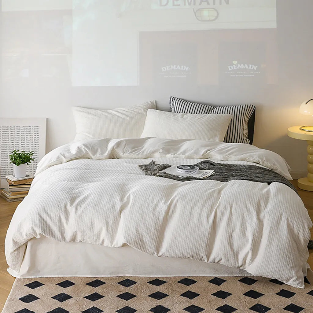 Refresh Jacquard Striped Duvet Cover