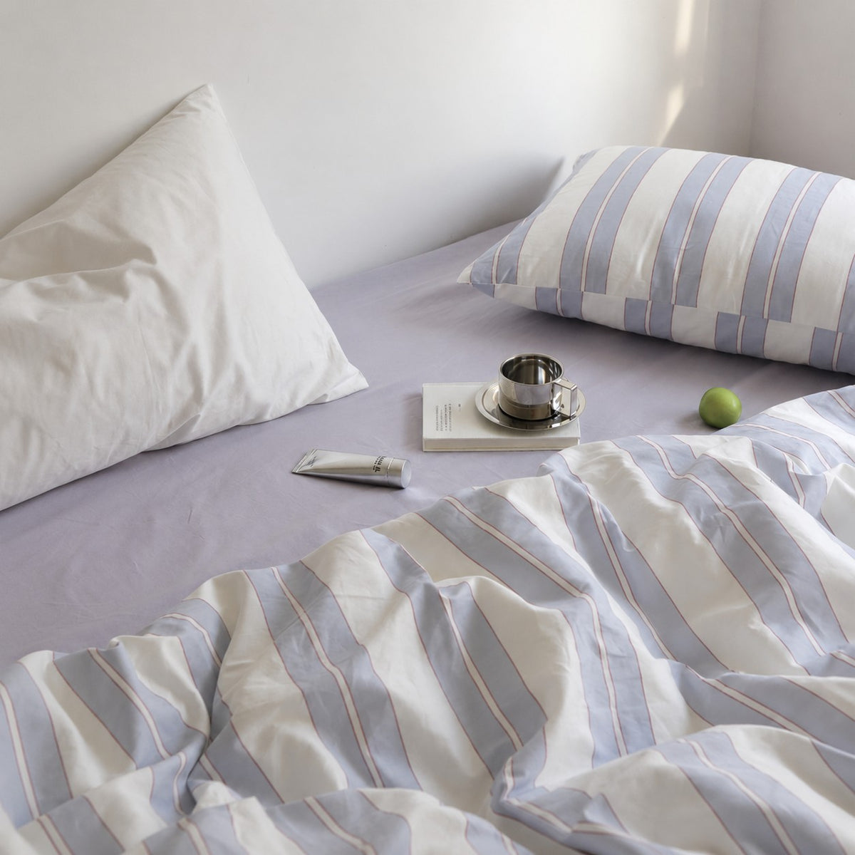 Vintora Haven Stripe Cotton 4 Piece Bedding Set G106