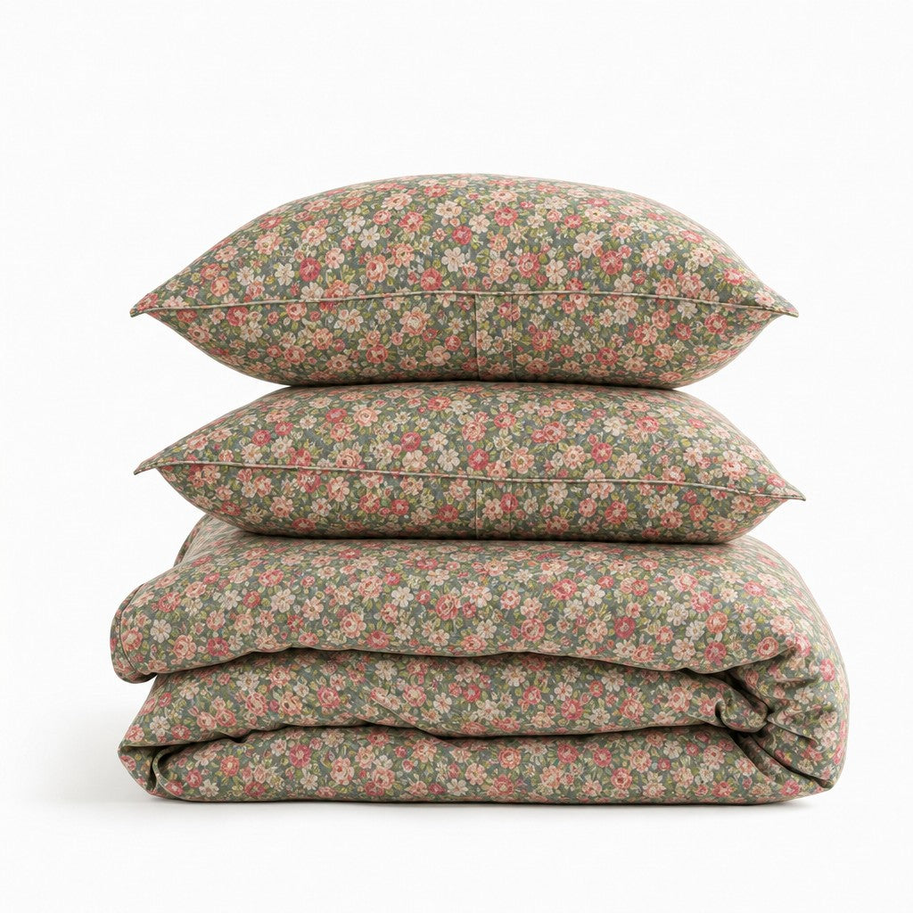 Roselle Bloomelle Vintage Floral Cotton Bedding Set G67