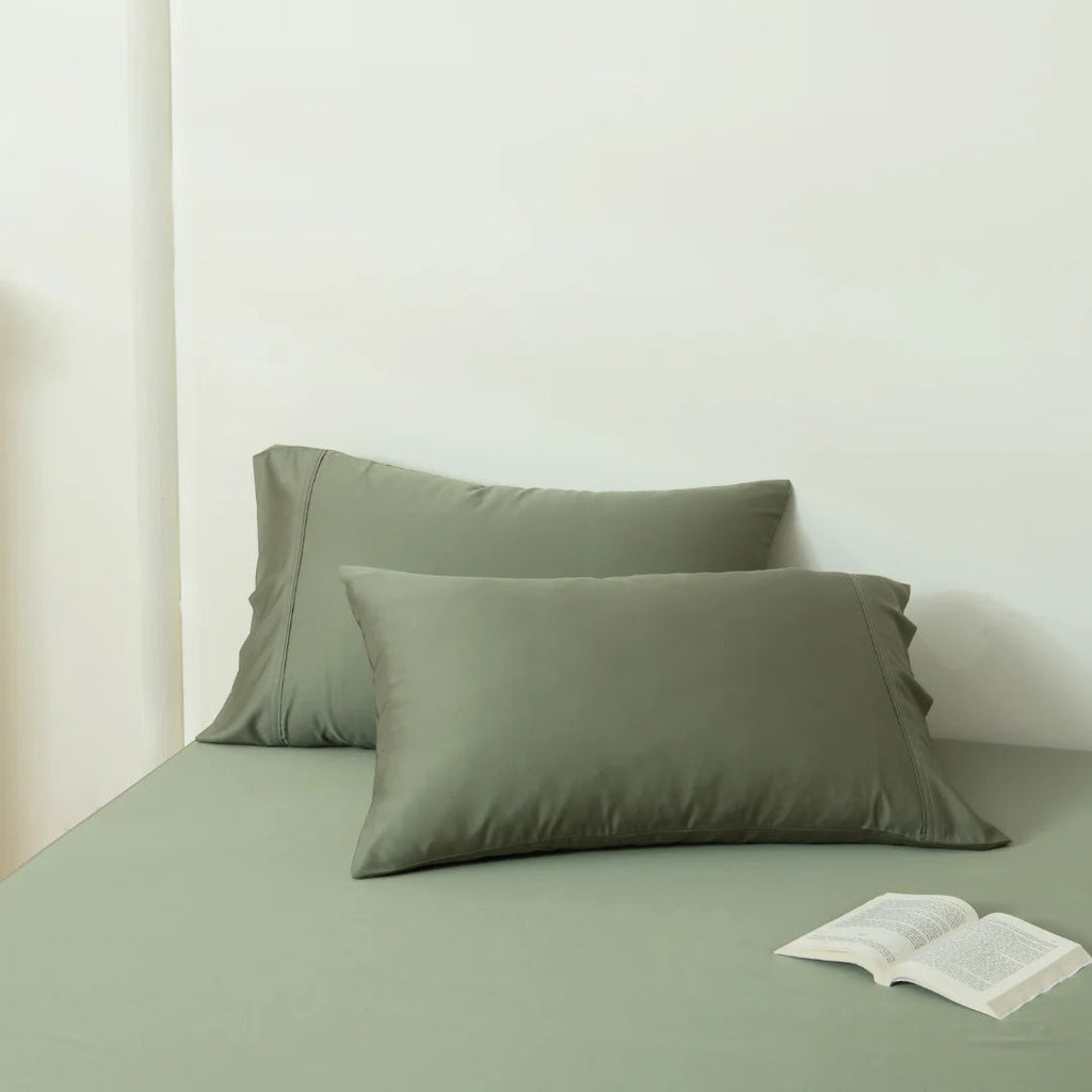 Bamboo Pillowcase Set - Moss