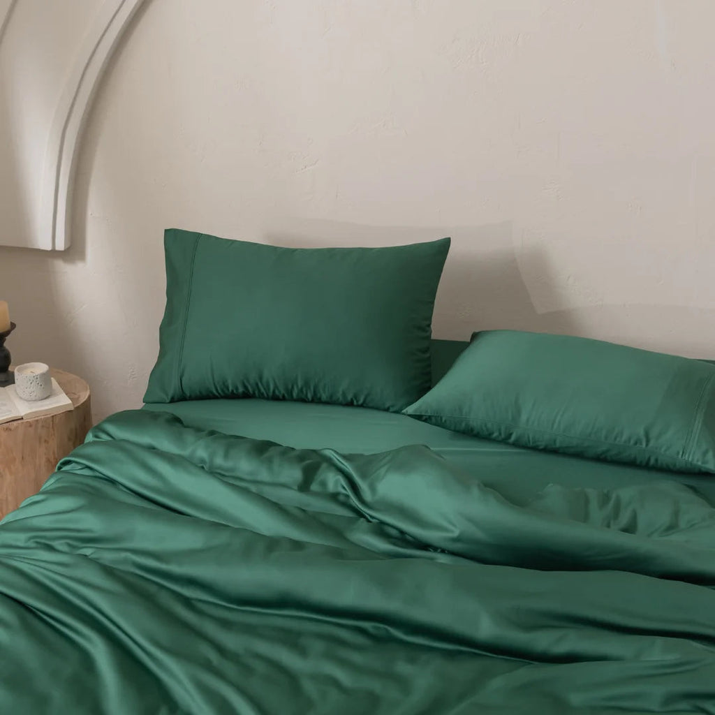 Bamboo Pillowcase Set - Evergreen