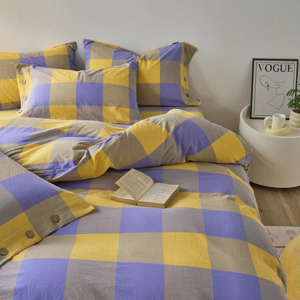Gingham Bedding Set - Mint Green