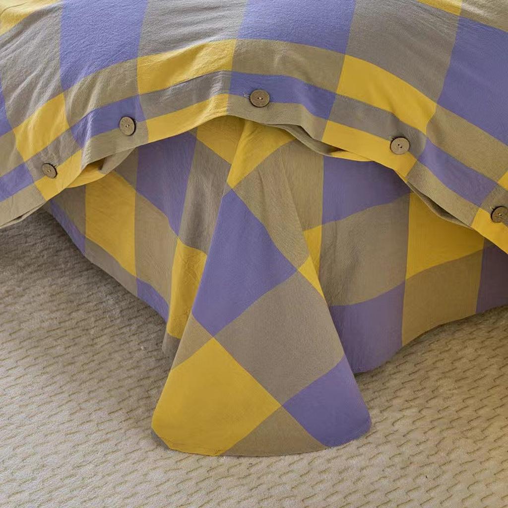Gingham Bedding Set - Mint Green