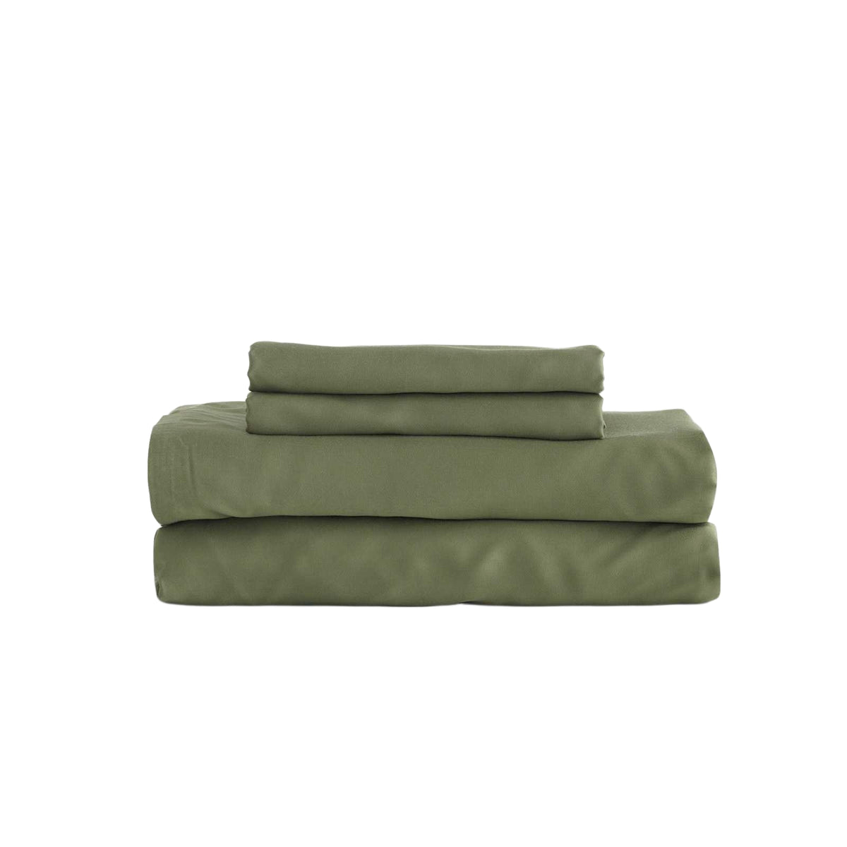 Qelune Bamboo Sheet Set 鈥?Cooling Organic Bamboo Bedding in Olive