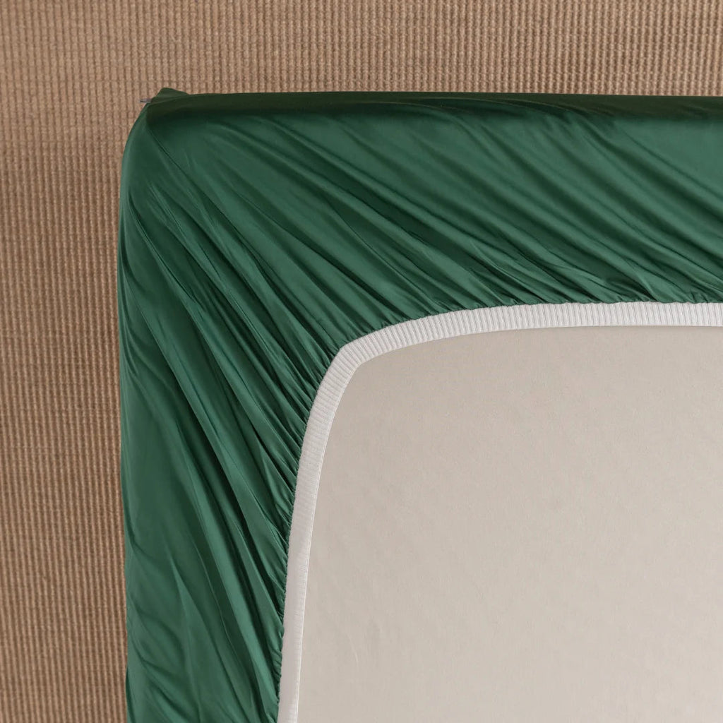 Bamboo Fitted Sheet - Evergreen