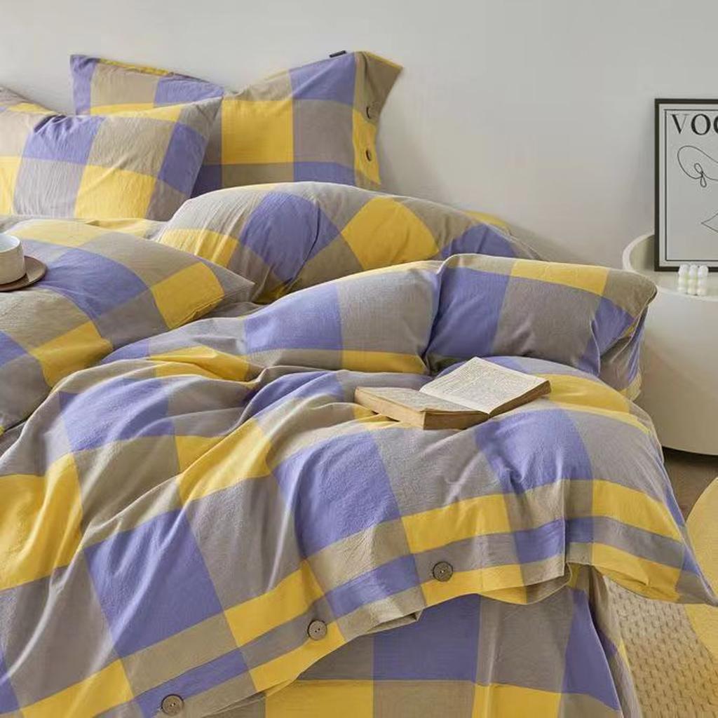 Gingham Bedding Set - Mint Green