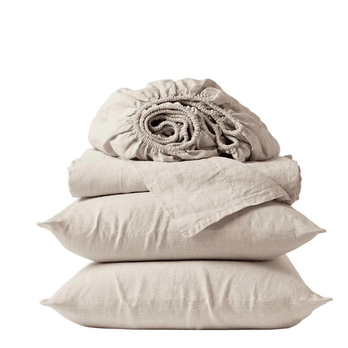 Cottara Washed Cotton Bedding Set Soft Breathable Bed Linen for Cozy Dorm and Home Use G65