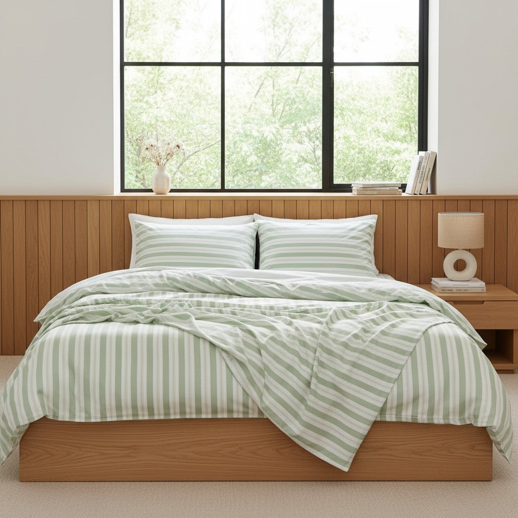 Stripe Bamboo Bedding Set