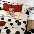 Vintora Relax Style Polka Dot Cotton Bedding Set for Master Bedroom and Dormitory G85