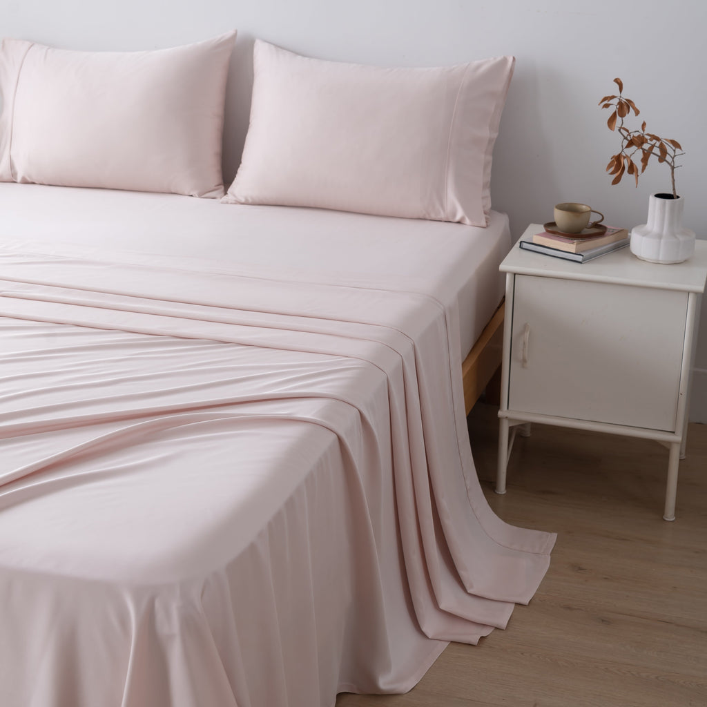 100% Bamboo Sheet Sets - Pale Pink