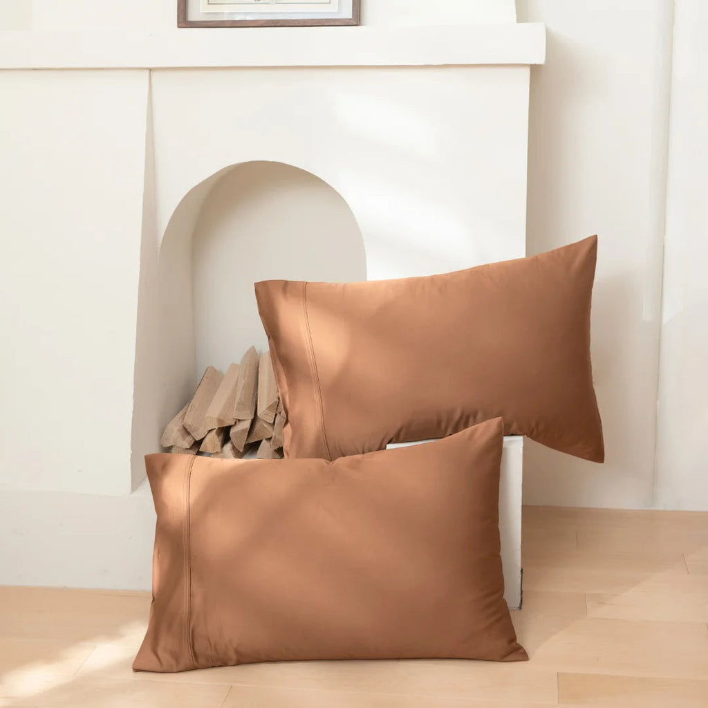 Bamboo Pillowcase Set - Terracotta