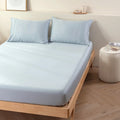 Bamboo Fitted Sheet Set - Pale Blue