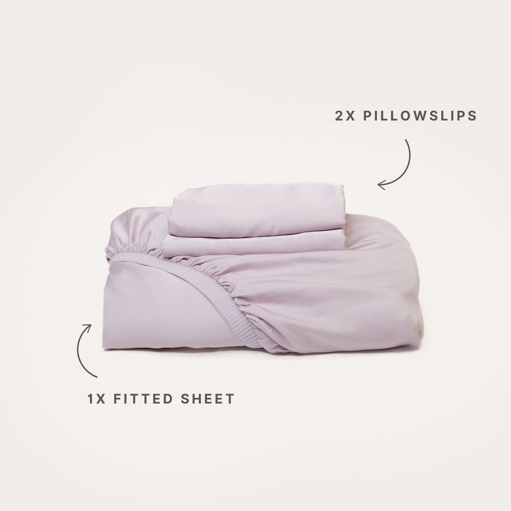 Lilac Bamboo Fitted Sheet