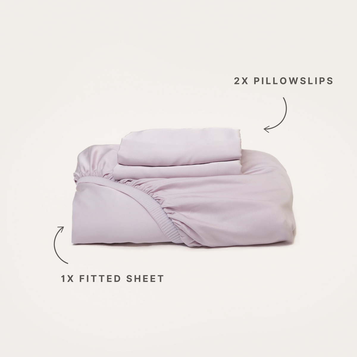 Lilac Bamboo Fitted Sheet