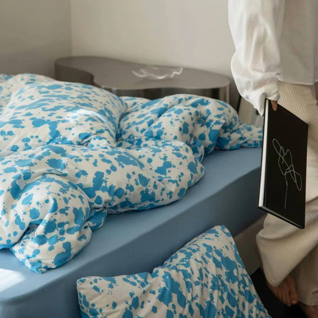 Paint Splatter Printed Bedding Set