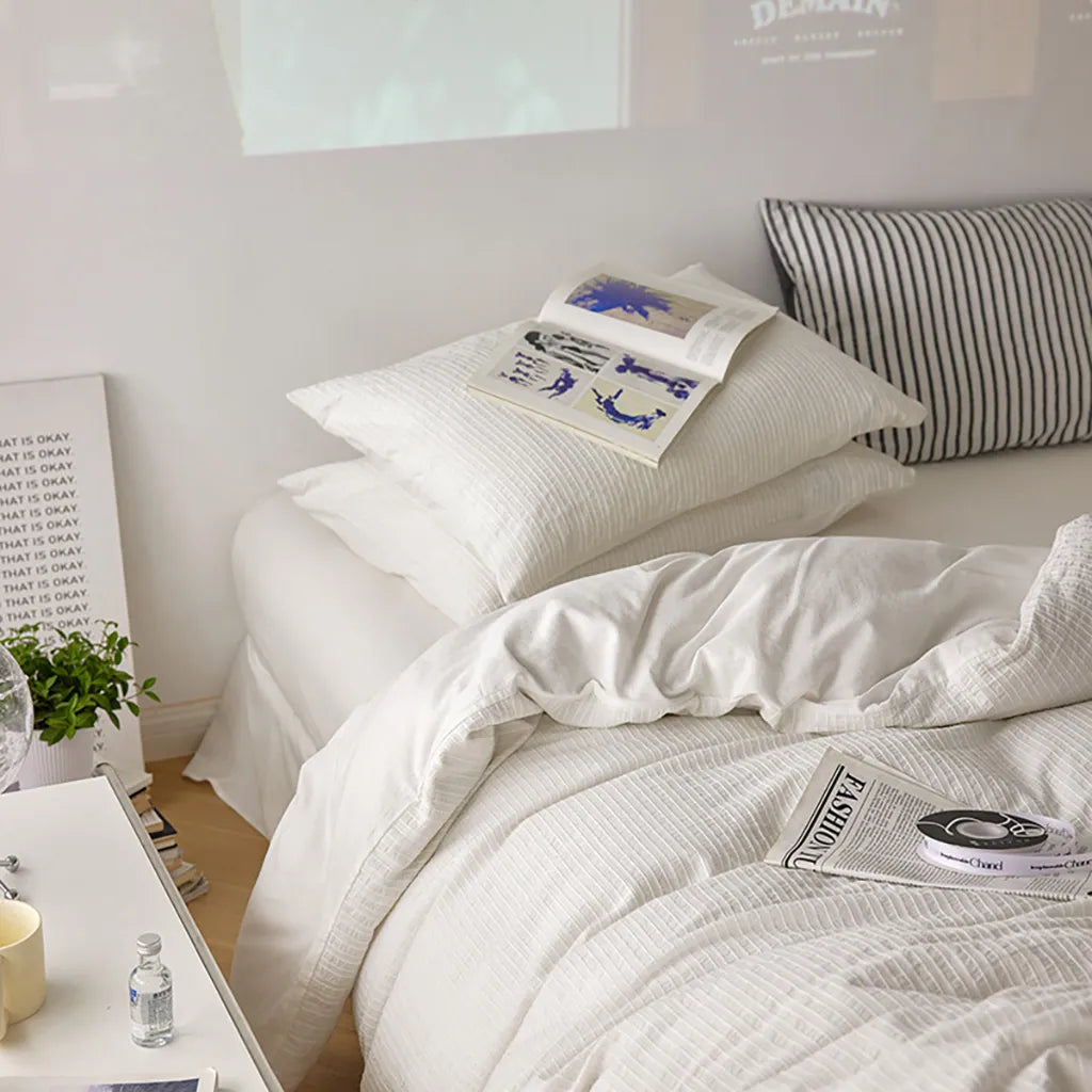 Refresh Jacquard Striped Duvet Cover