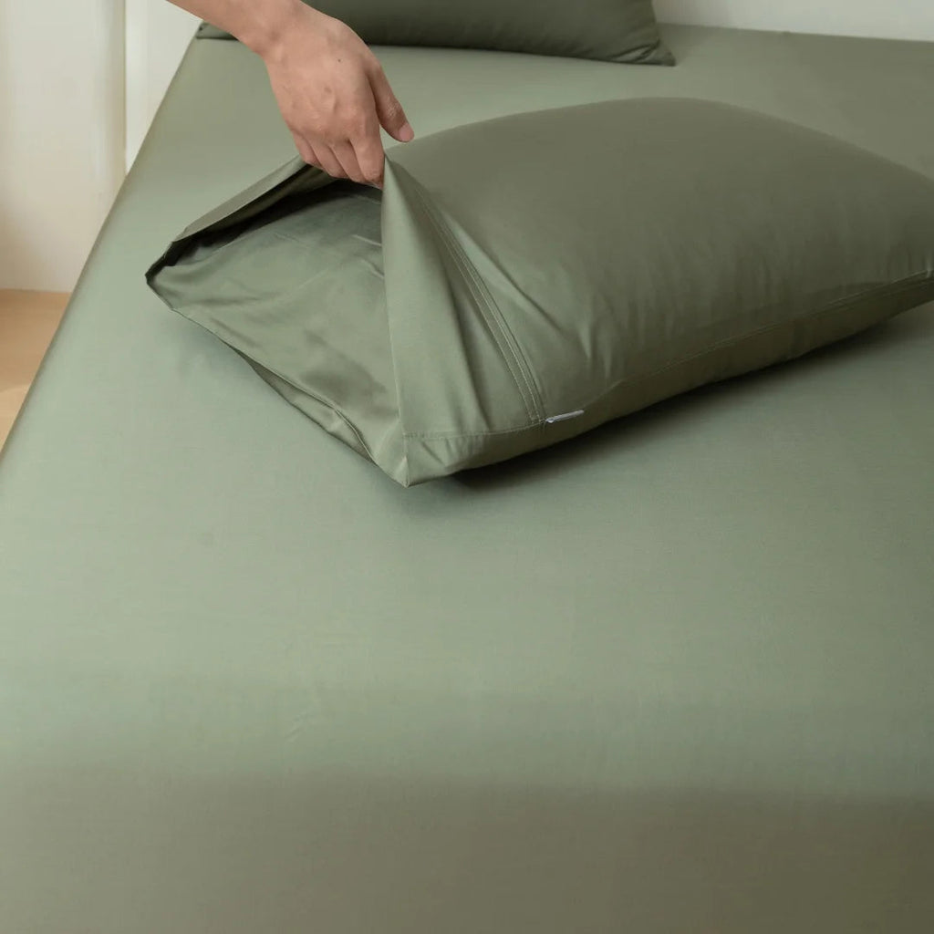 Bamboo Pillowcase Set - Moss