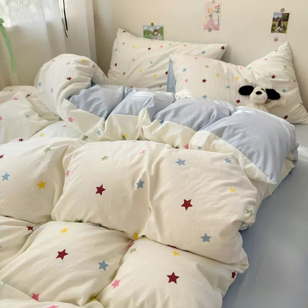 Kawaii Stars Bedding Set
