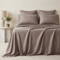 Qelune Bamboo Sheet Set – Cooling Organic Bamboo Bedding in Stone