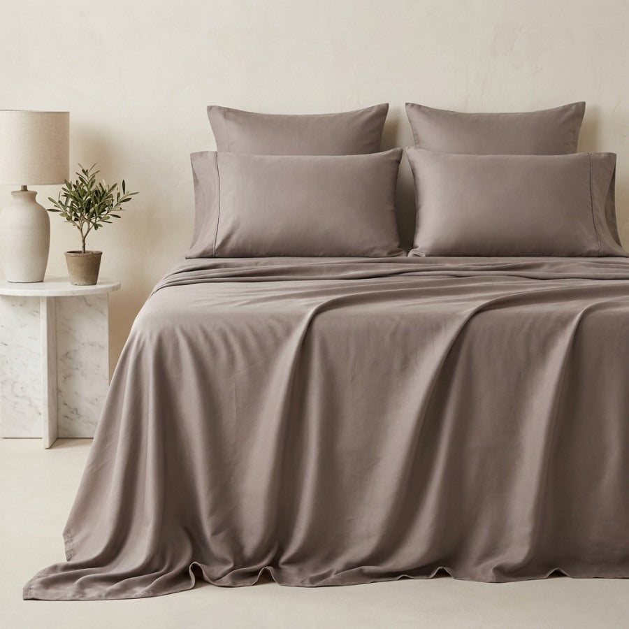 Qelune Bamboo Sheet Set – Cooling Organic Bamboo Bedding in Stone