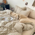 Pastel Gingham Bedding Set