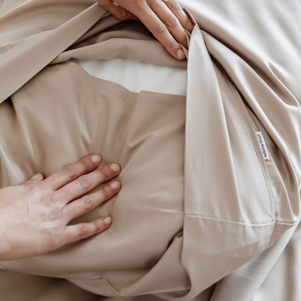 Latte Bamboo Quilt Cover