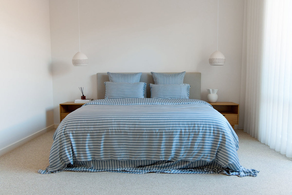 Bay Stripe Bamboo Quilt Cover