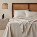 Qelune Bamboo Sheet Set 鈥?Cooling Organic Bamboo Bedding in Sand