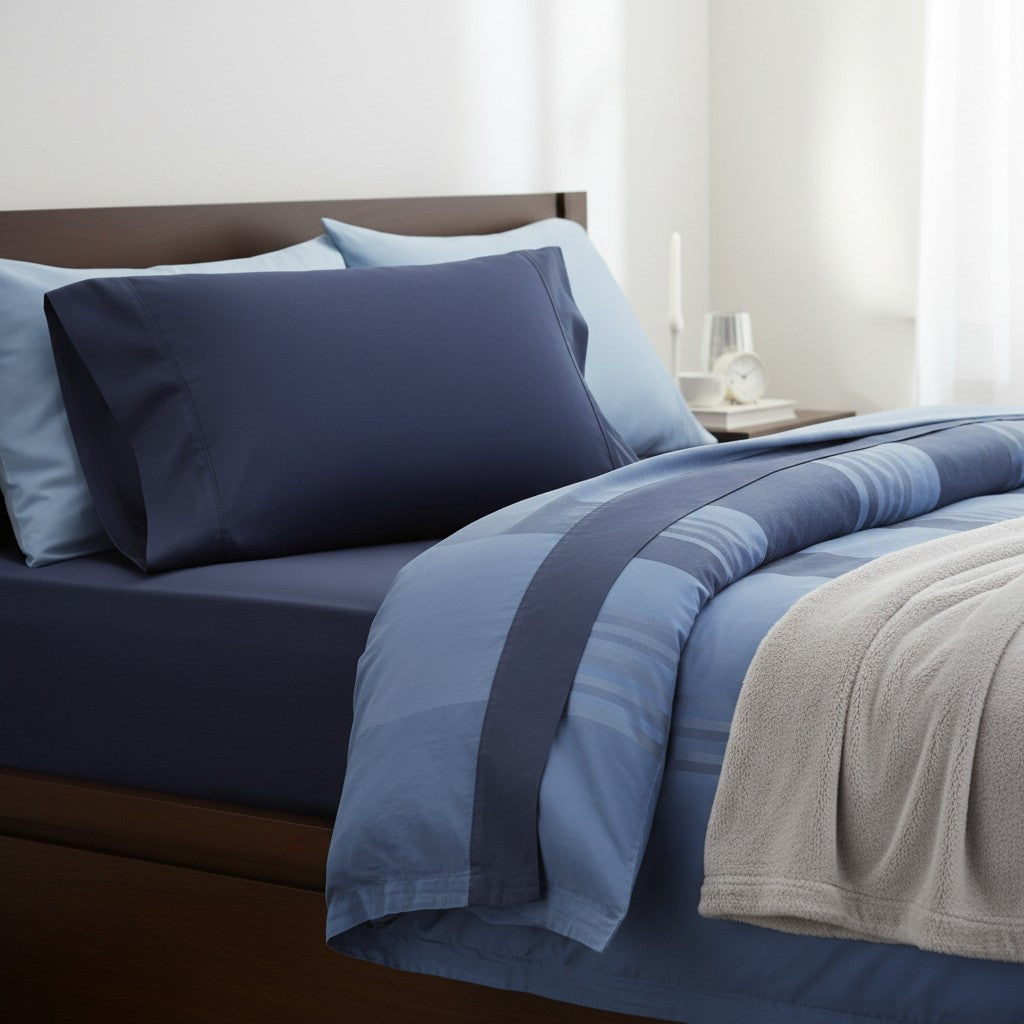 Bamboo Cotton Indigo Pillowcase