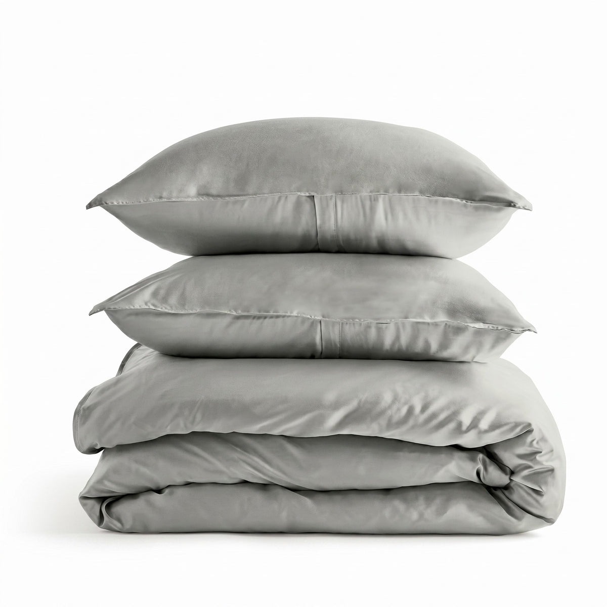 Qelune Bamboo Duvet Cover Set – Cooling Organic Bamboo Bedding in Eucalyptus