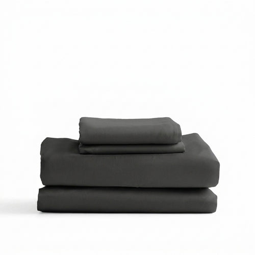 Qelune Bamboo Sheet Set – Cooling Organic Bamboo Bedding in Charcoal