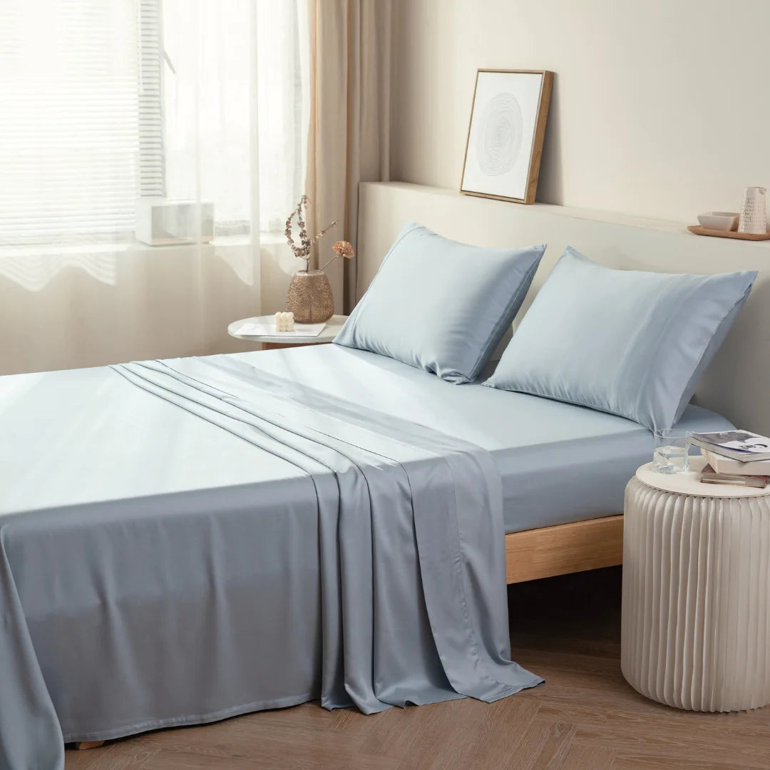 Bamboo Sheet Set - Pale Blue