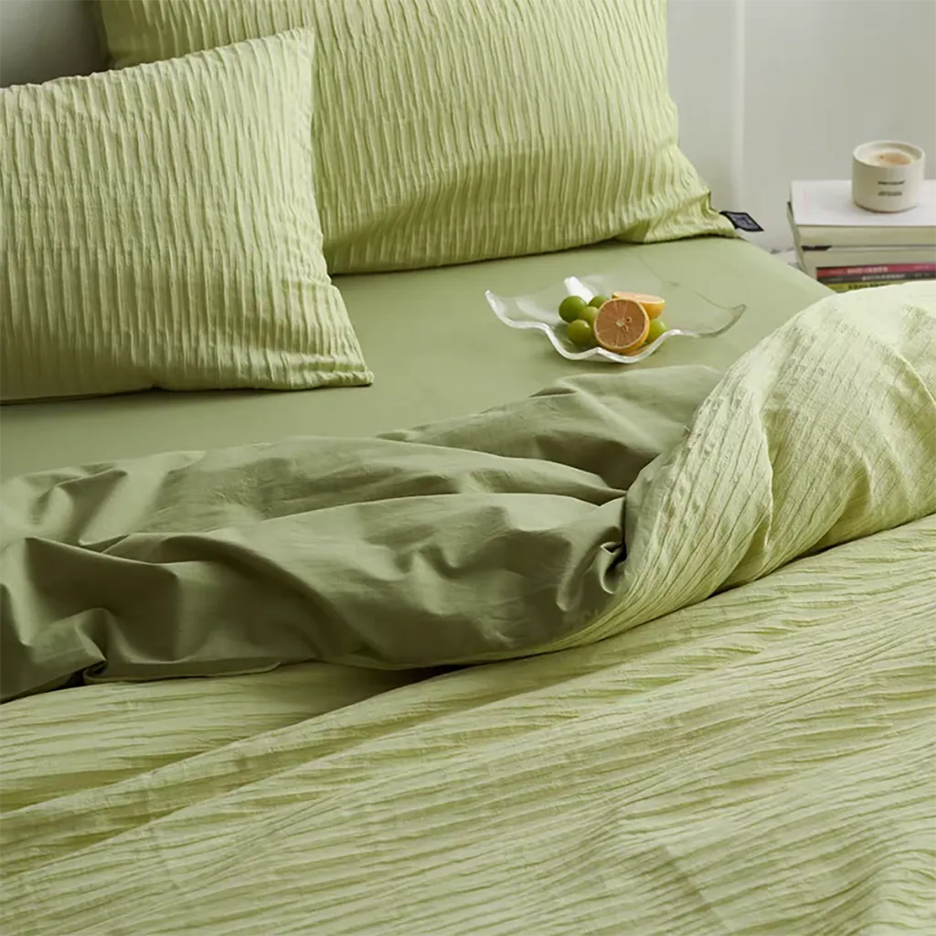 Relaxed Seersucker Cotton Duvet Cover