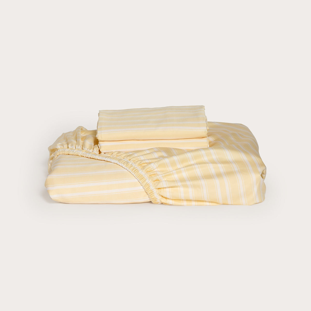 Butter Stripe Bamboo Fitted Sheet