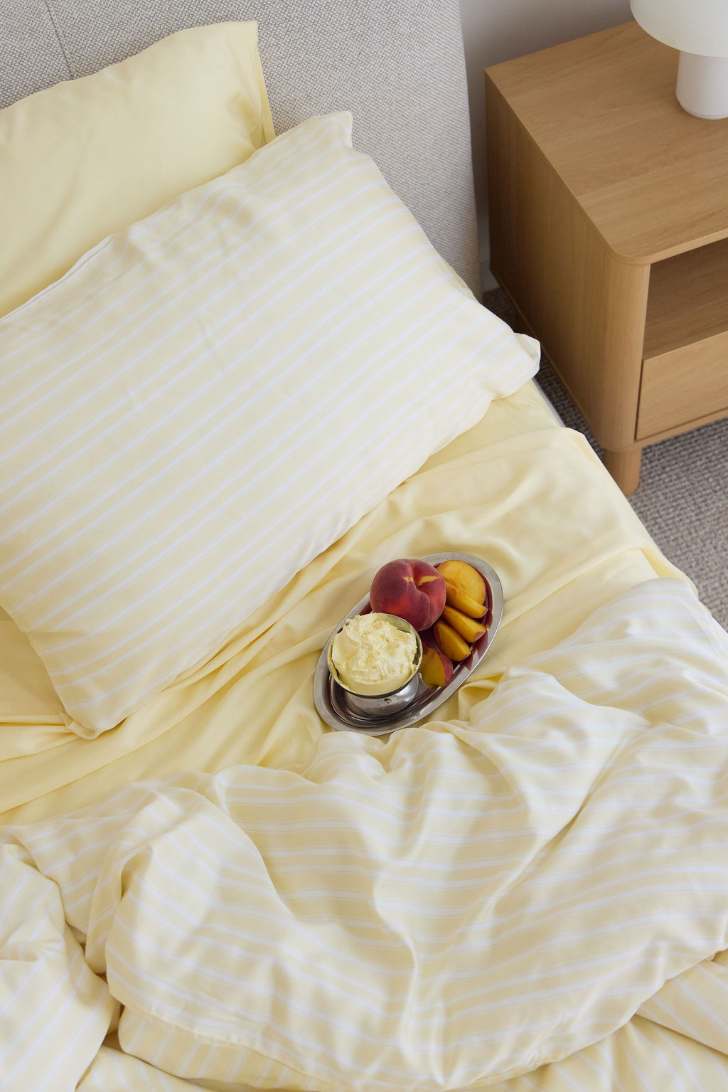 Butter Stripe Bamboo Pillowslip
