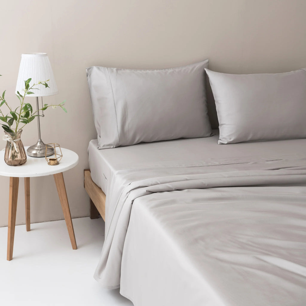 Bamboo Pillowcase Set - Silver