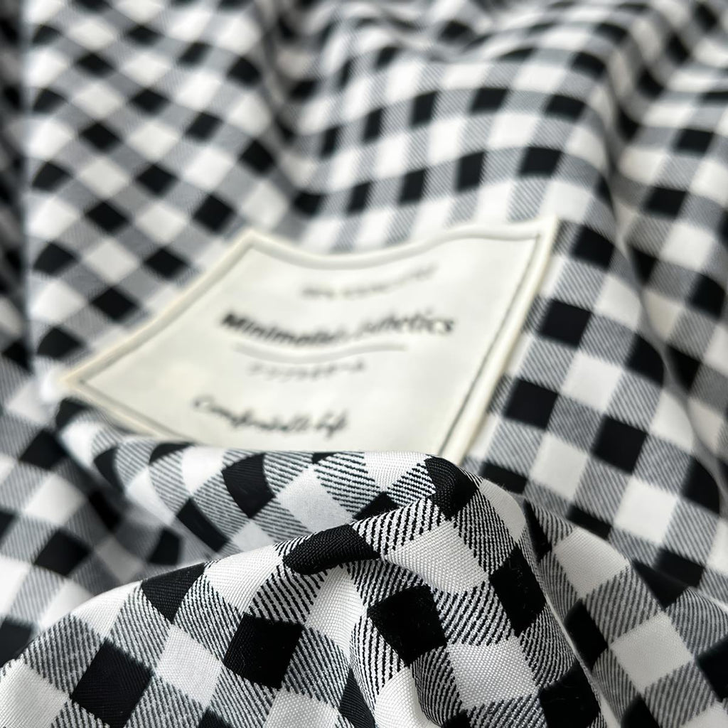 Classic Black Gingham Bedding Set