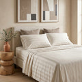 Striped Pattern Bamboo Bedding Set