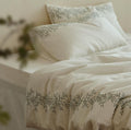 Roselle Southern French Embroidered Cotton Bedding Set Long Staple Floral Set G66