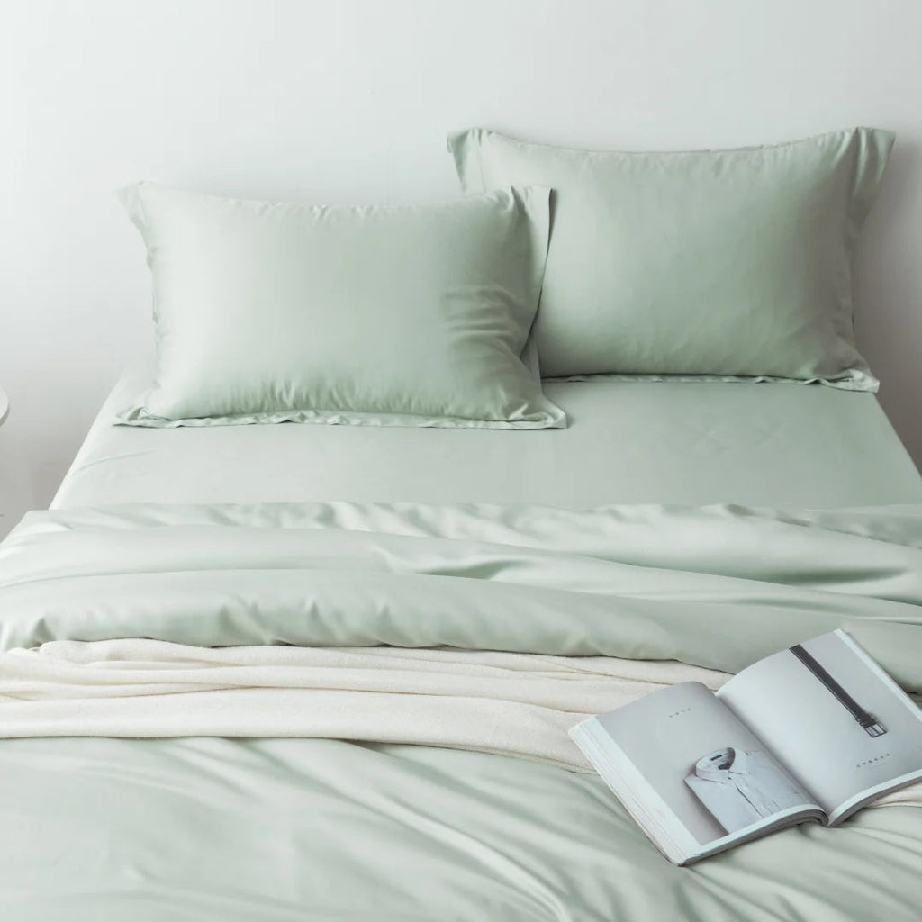 Bamboo Quilt Cover Set - Sage
